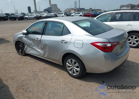 2014 Toyota Corolla Le из США, поврежденный, VIN 2T1BURHE4EC130152